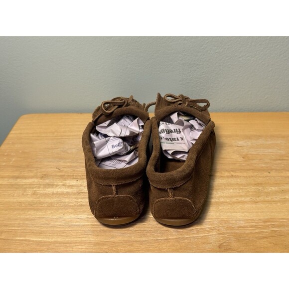 Minnetonka Double Stud Brown Moccasins Women’s Size 10 - Suede Leather - Picture 5 of 8